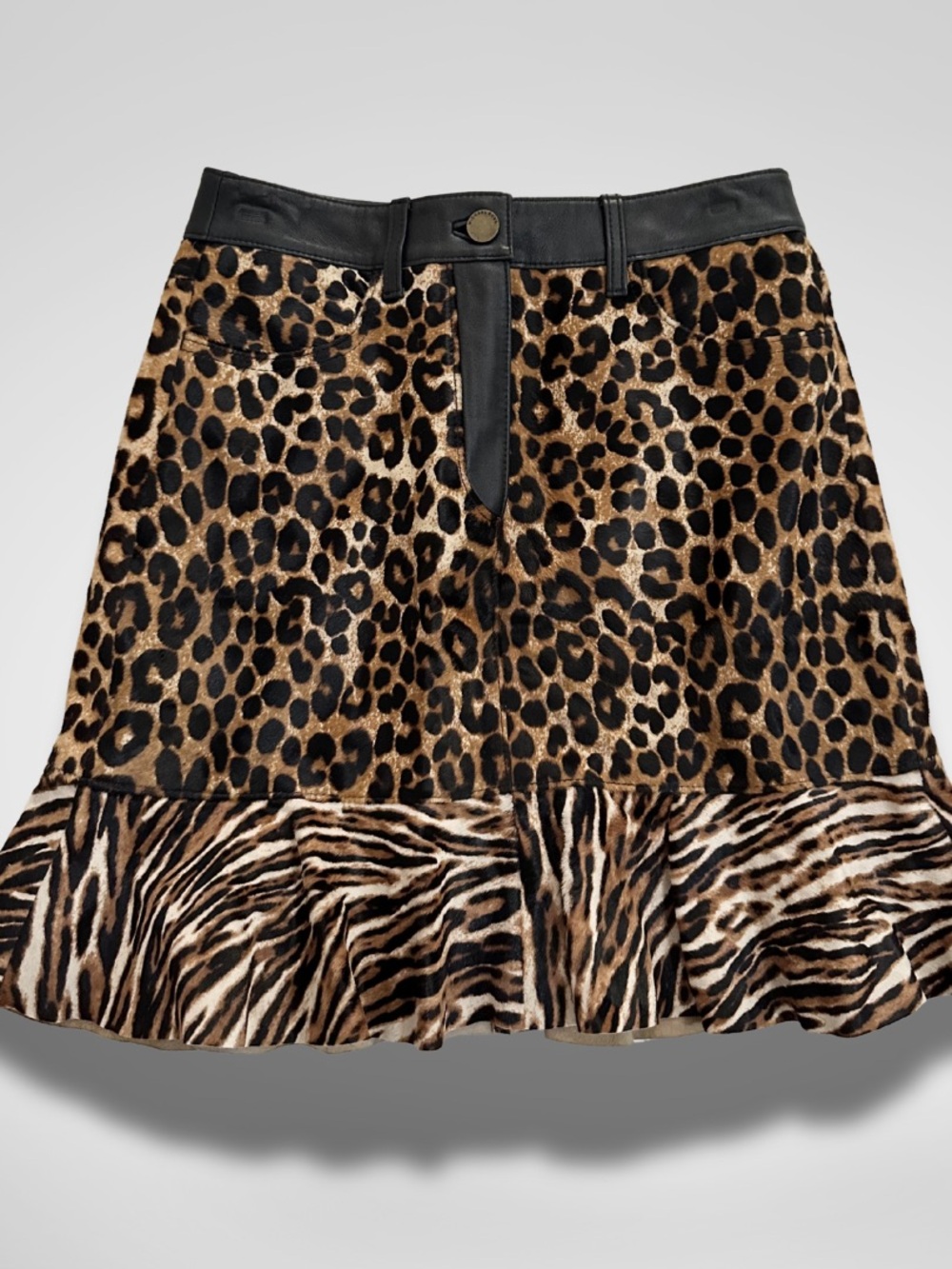 Michael by Michael Kors Leopard Skirt